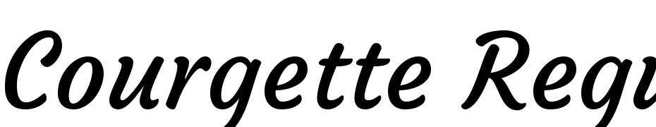 Courgette Regular Font Download Free